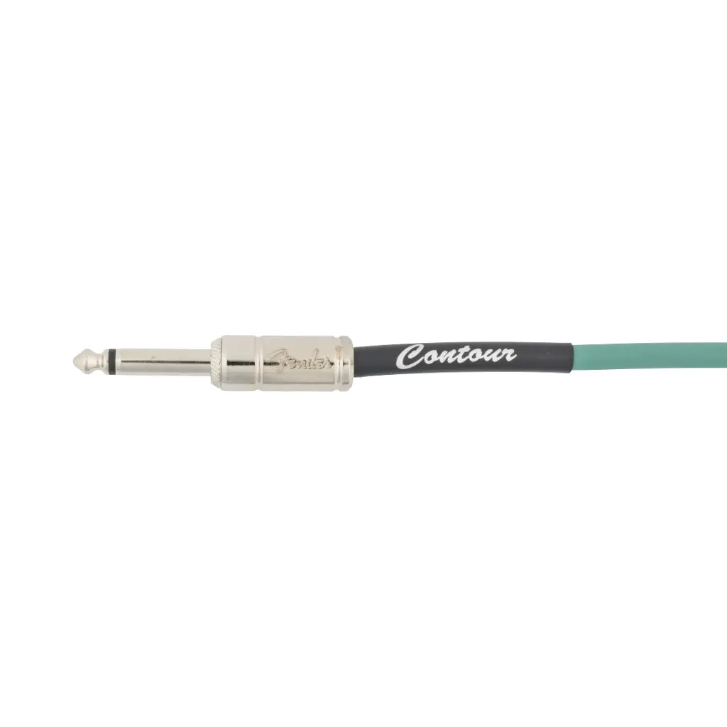 Fender Contour Series Instrument Cable - Sherwood Green, 18.6 Feet 2