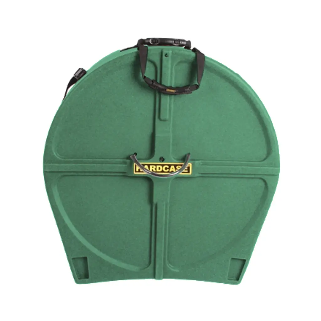 Hardcase Lined Granite 22" Bass Drum Case - Dark Green 1