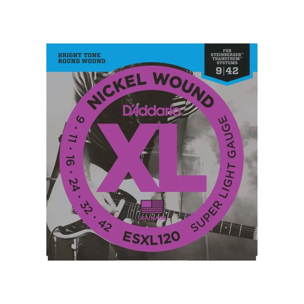 D'addario Esxl120 Xl Double Ball End Nickel Wound Electric Guitar Strings - .009-.042 Super Light 1