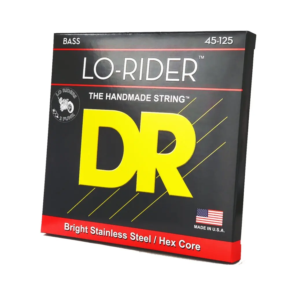 Dr Lo-Rider Stainless Steel 5-String Bass Guitar Strings - Medium 45-125 1