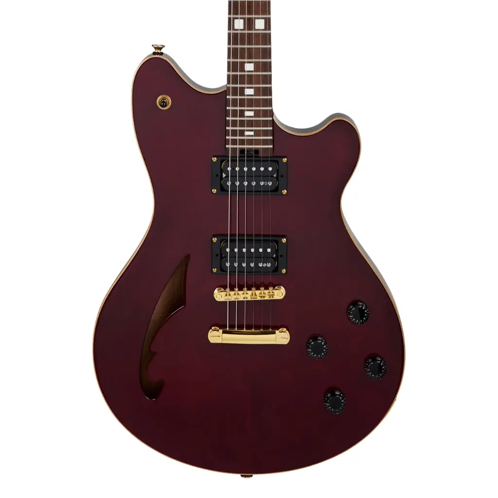 Evh Sa-126 Standard Semi-Hollowbody Electric Guitar - Wine Red 1