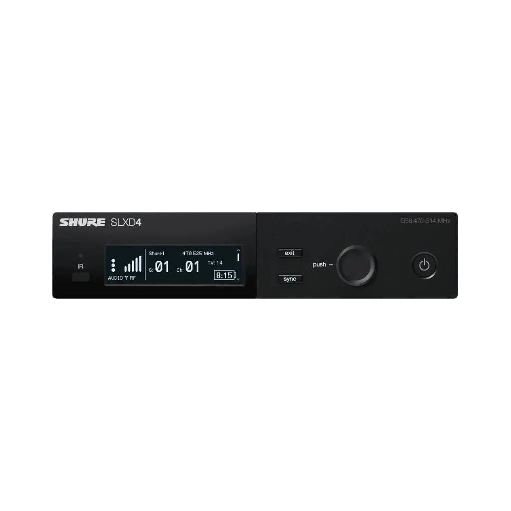 Shure Slxd4 Wireless Digital Receiver - Frequency H57 = 520-564Mhz 1