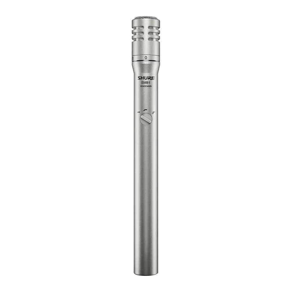 Shure Sm81-Lc Microphone Condenser Lo Z Studio Instrument Cardioid 1