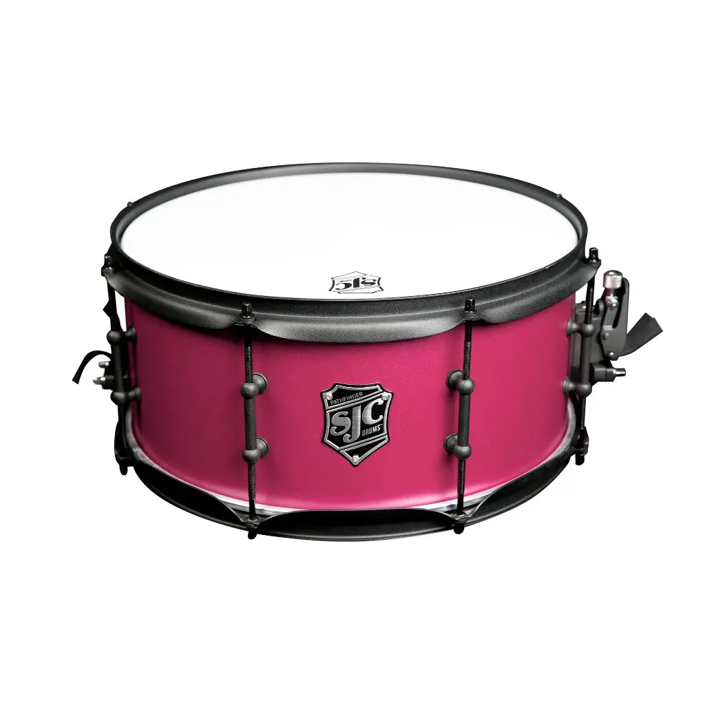 Sjc Custom Drums Pathfinder Snare Drum - 6.5 Inches X 14 Inches, Mad Magenta 1