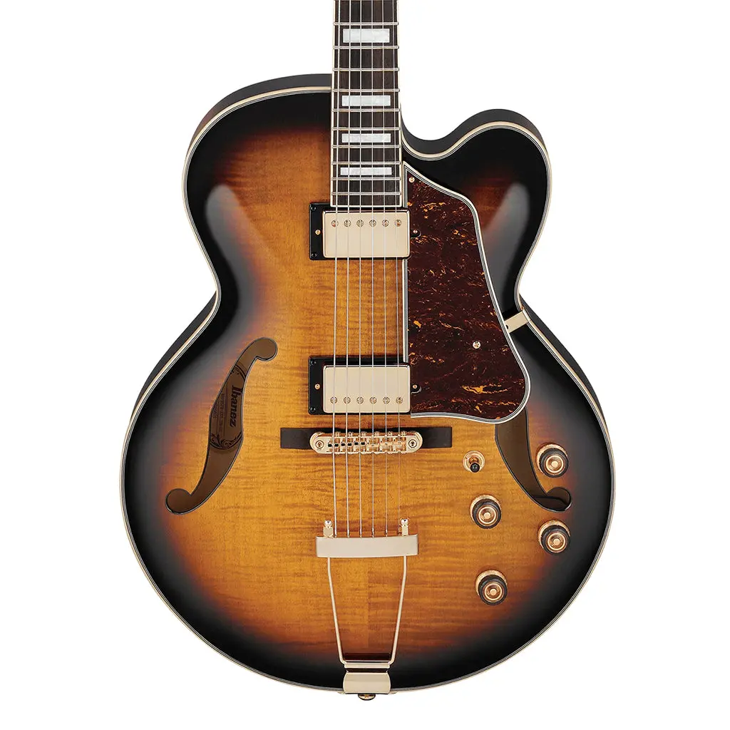 Ibanez Af95fm Antique Yellow Sunburst Electric Guitar 1