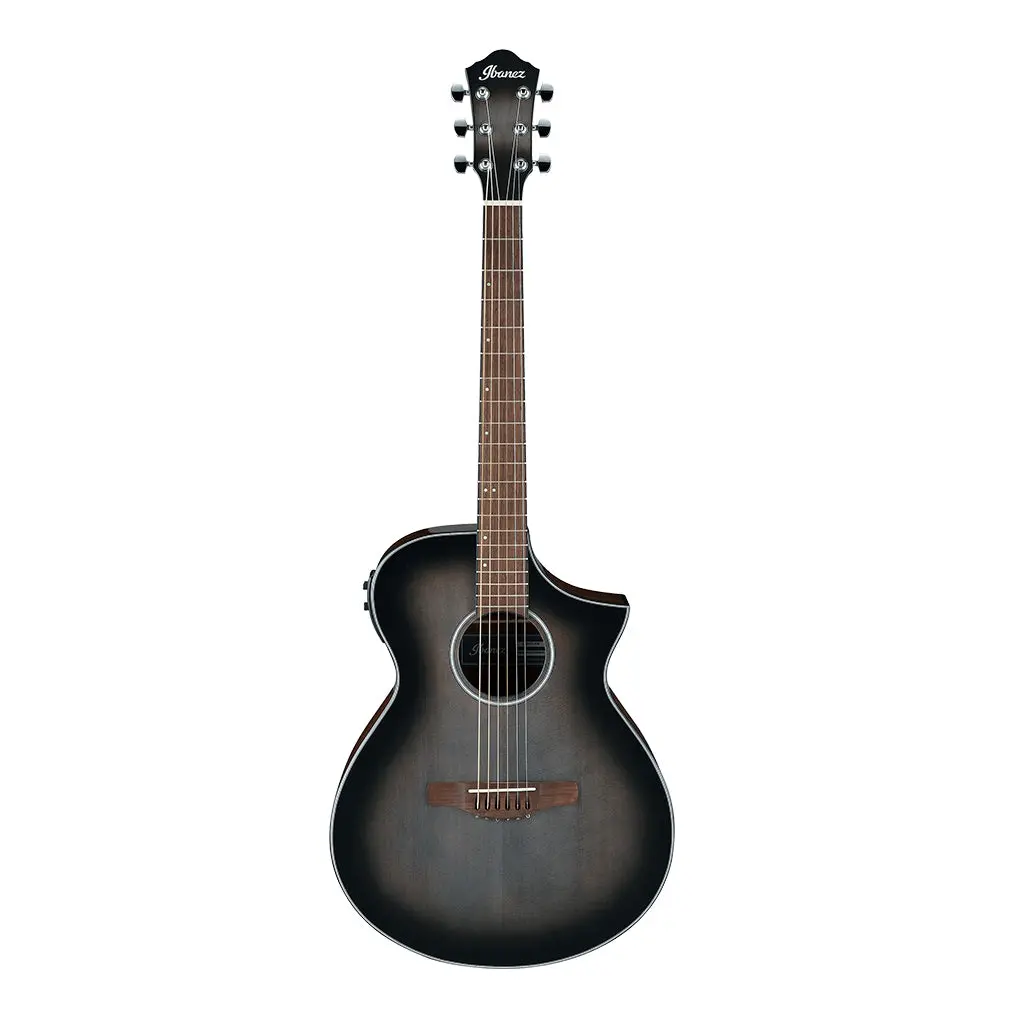 Ibanez - Aewc11 Acoustic Guitar - Translucent Charcoal Burst 2