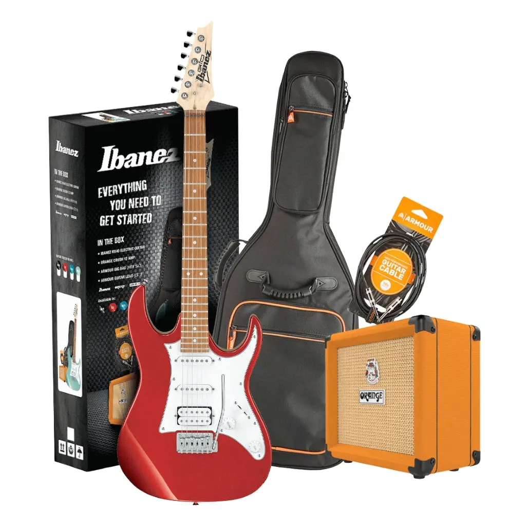 Ibanez Rx40ca Guitar Pack W/ Crush & Accessories - Candy Apple Red 1