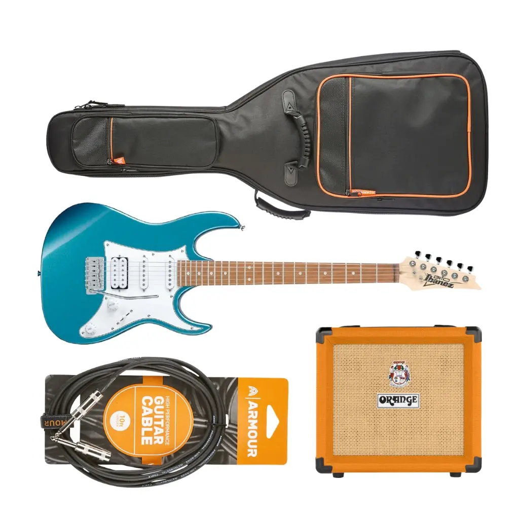 Ibanez Rx40mlb Guitar Pack W/ Crush & Accessories - Metallic Light Blue 1