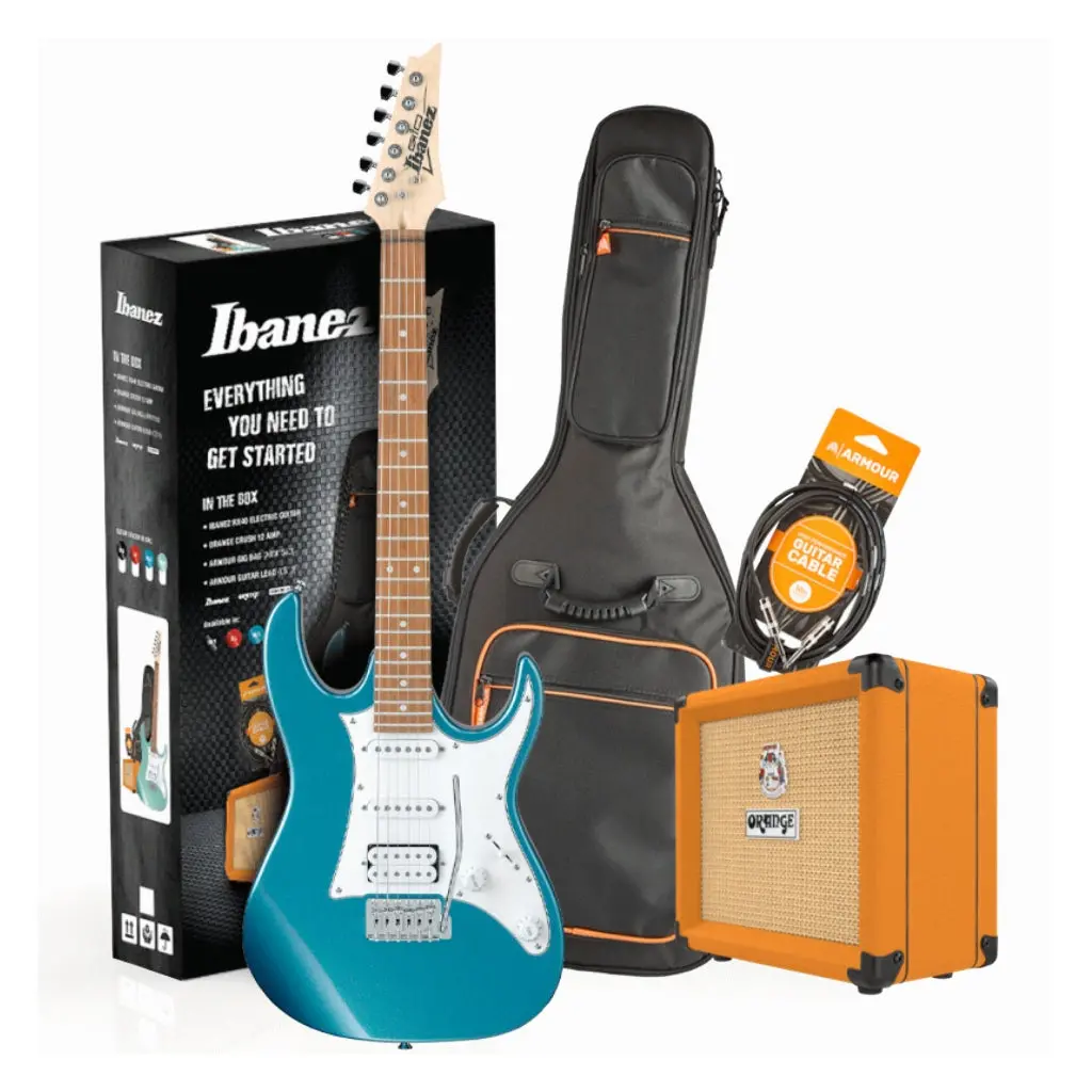 Ibanez Rx40mlb Guitar Pack W/ Crush & Accessories - Metallic Light Blue 1