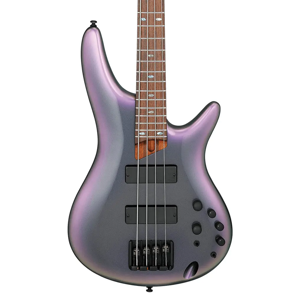 Ibanez Sr500e Black Aurora Burst Electric Bass 1
