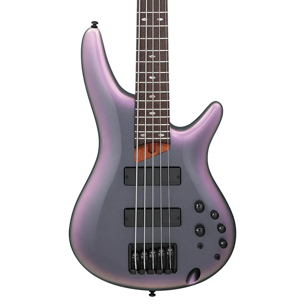 Ibanez Sr505e Black Aurora Burst 5 String Electric Bass 1