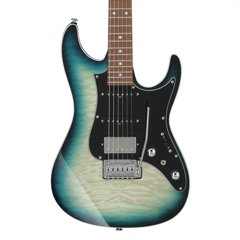 Ibanez Az24p1qmdob Electric Guitar Deep Ocean Blonde 1