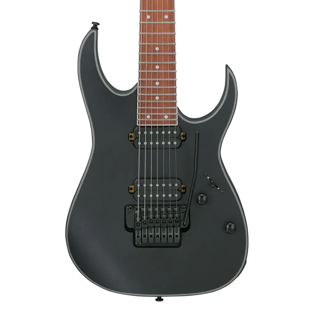 Ibanez Rg7420exbkf 7 String Electric Guitar Black Flat 1