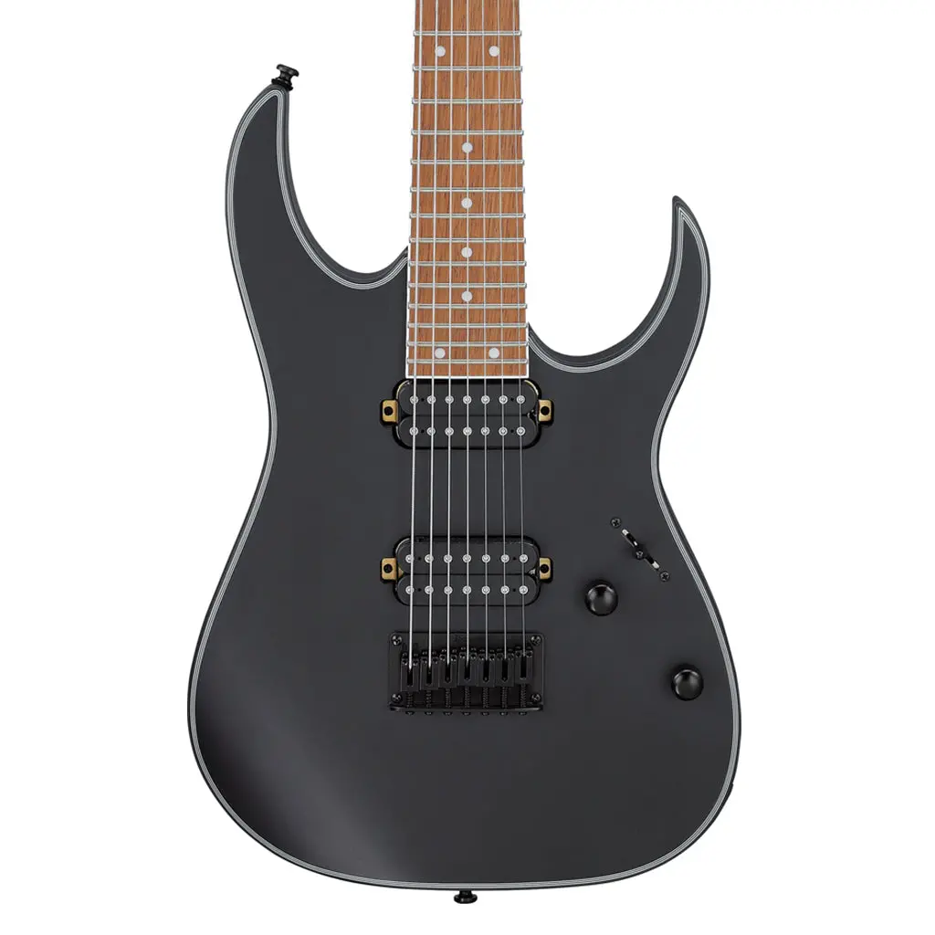 Ibanez Rg7421exbkf 7 String Electric Guitar Black Flat 1