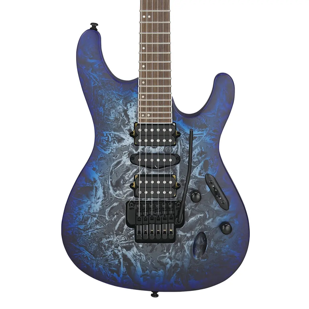 Ibanez S770czm Electric Guitar Cosmic Blue Frozen Matte 1