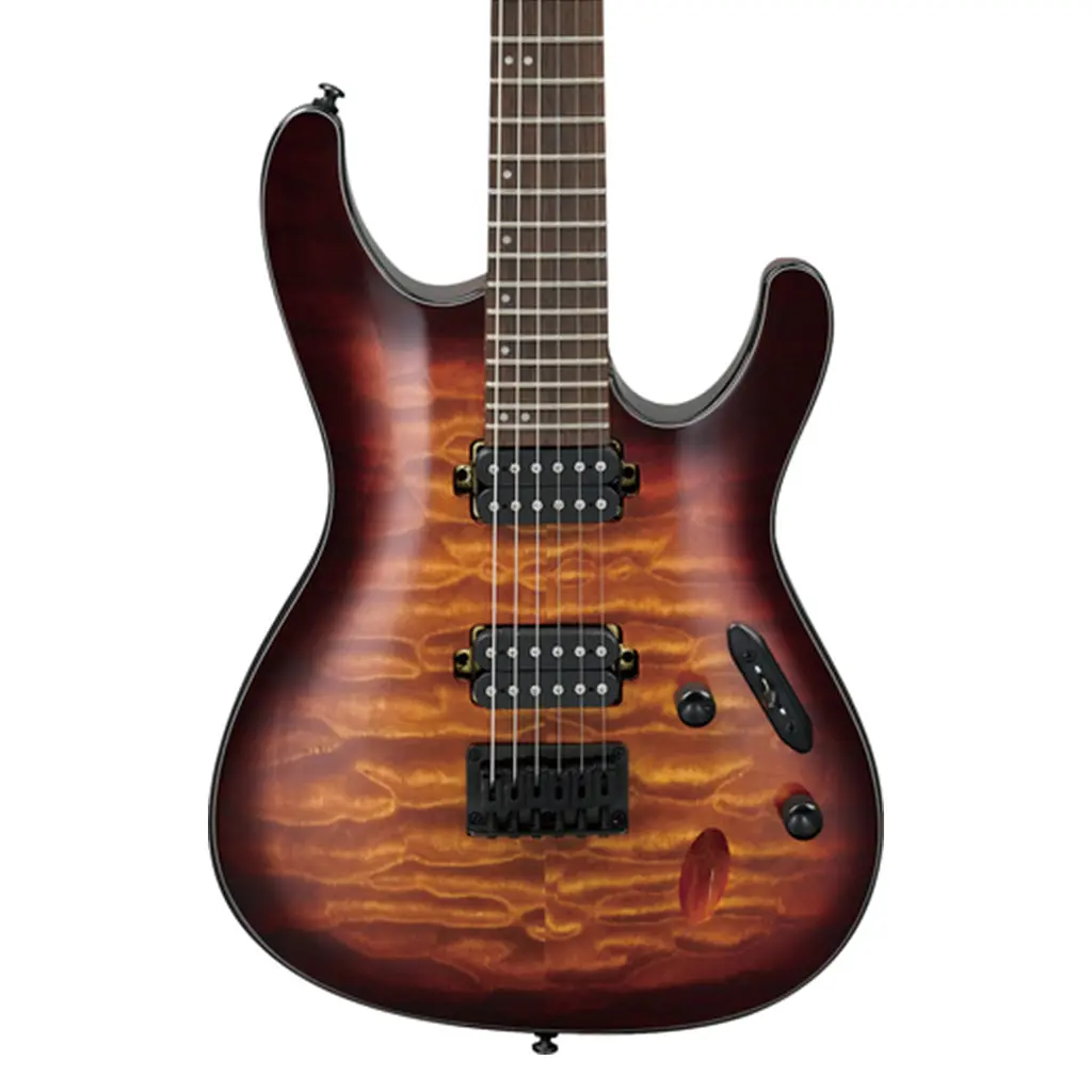Ibanez S621qmdeb Electric Guitar Dragon Eye Burst 1
