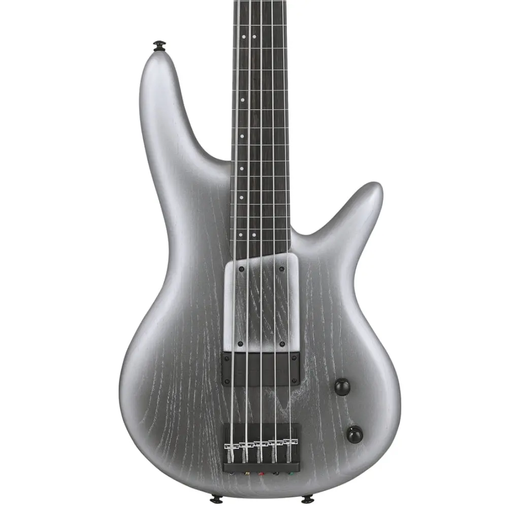 Ibanez Gwb25thswf 5 String Electric Bass Guitar Silver Wave Burst Flat 1