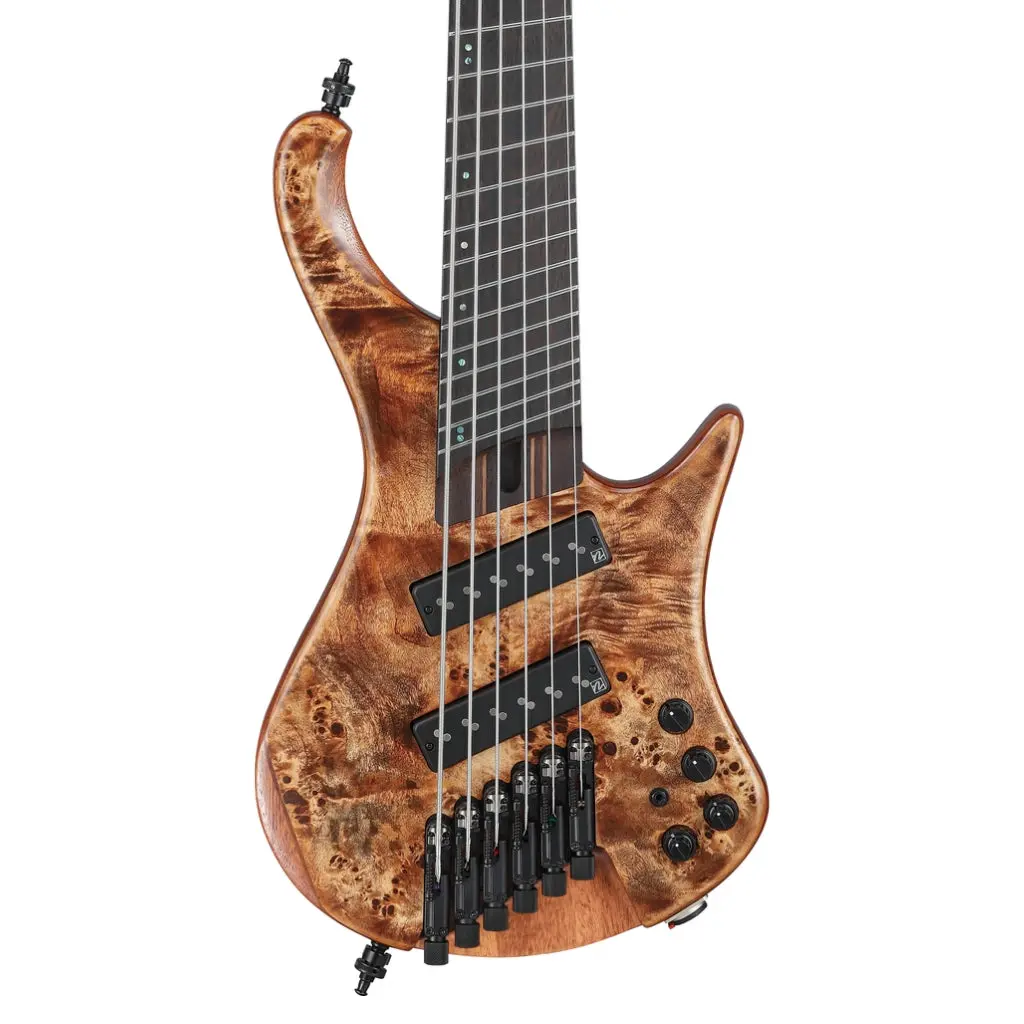 Ibanez Ehb1506msabl Headless 6 String Electric Bass Guitar Antique Brown Stained Low Gloss 1