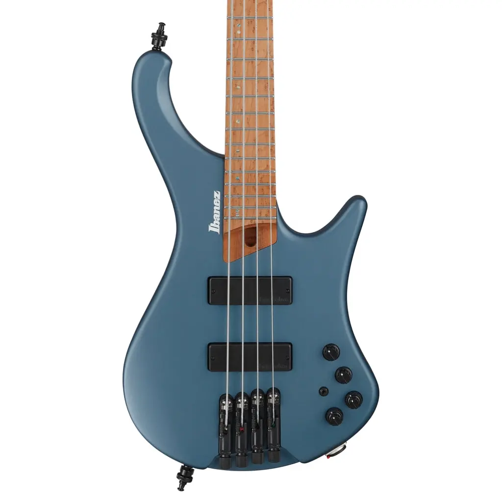 Ibanez Ehb1000aom Headless 4 String Electric Bass Guitar Arctic Ocean Matte 1
