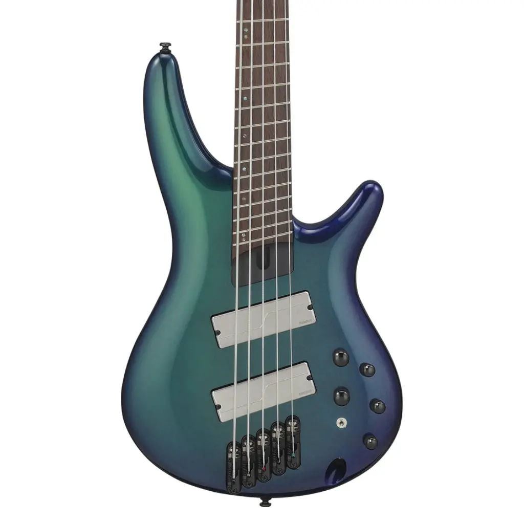 Ibanez Srms725bcm 5 String Electric Bass Guitar Blue Chameleon 1