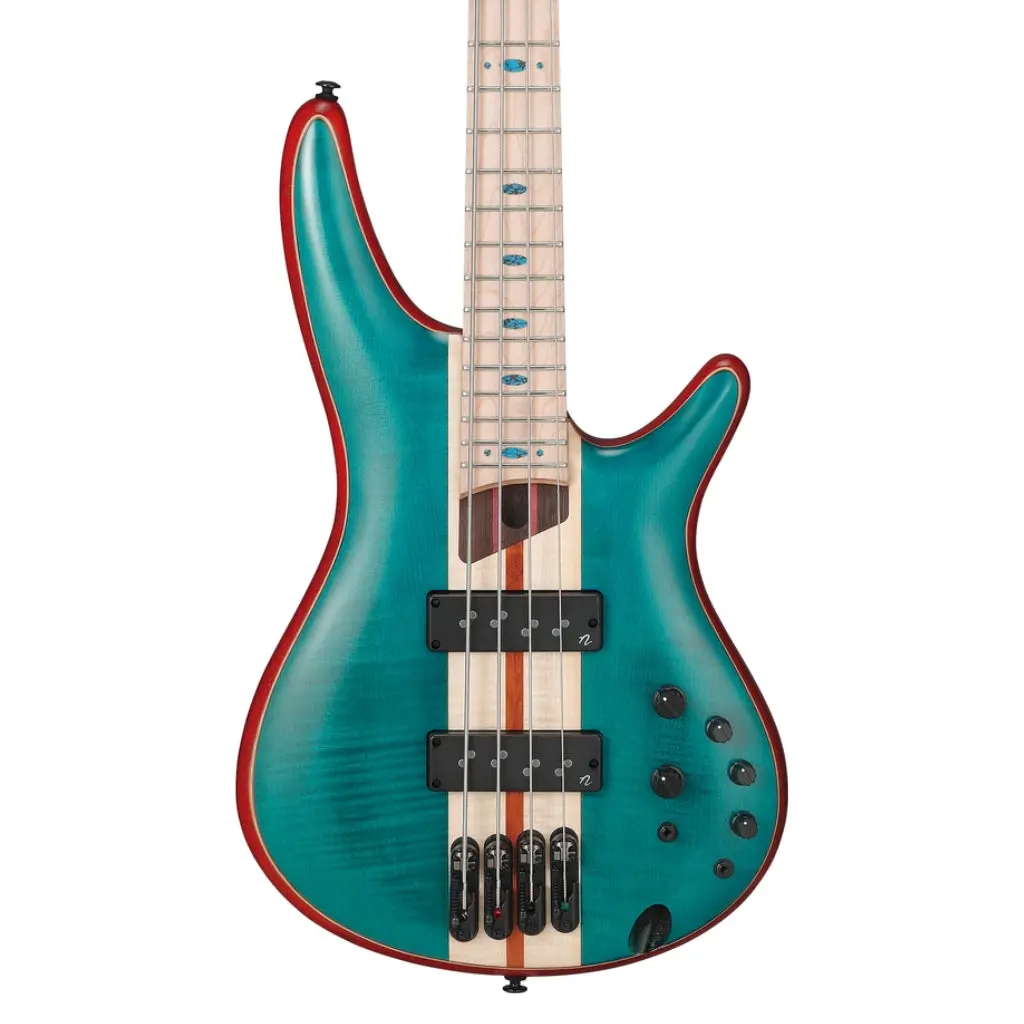 Ibanez Sr1420bcgl 4 String Electric Bass Guitar Caribbean Green Low Gloss 1