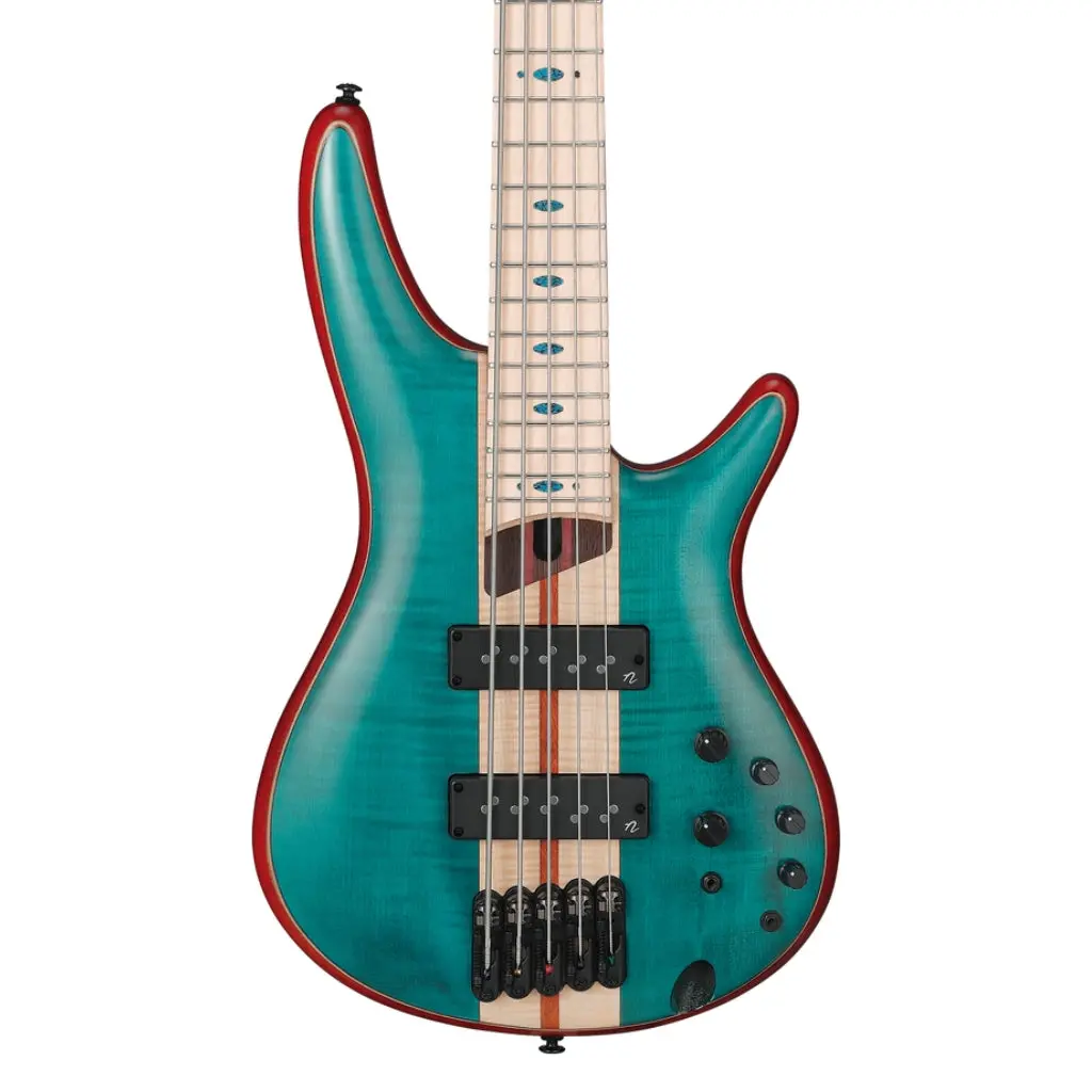 Ibanez Sr1425bcgl 5 String Electric Bass Guitar Caribbean Green Low Gloss 1