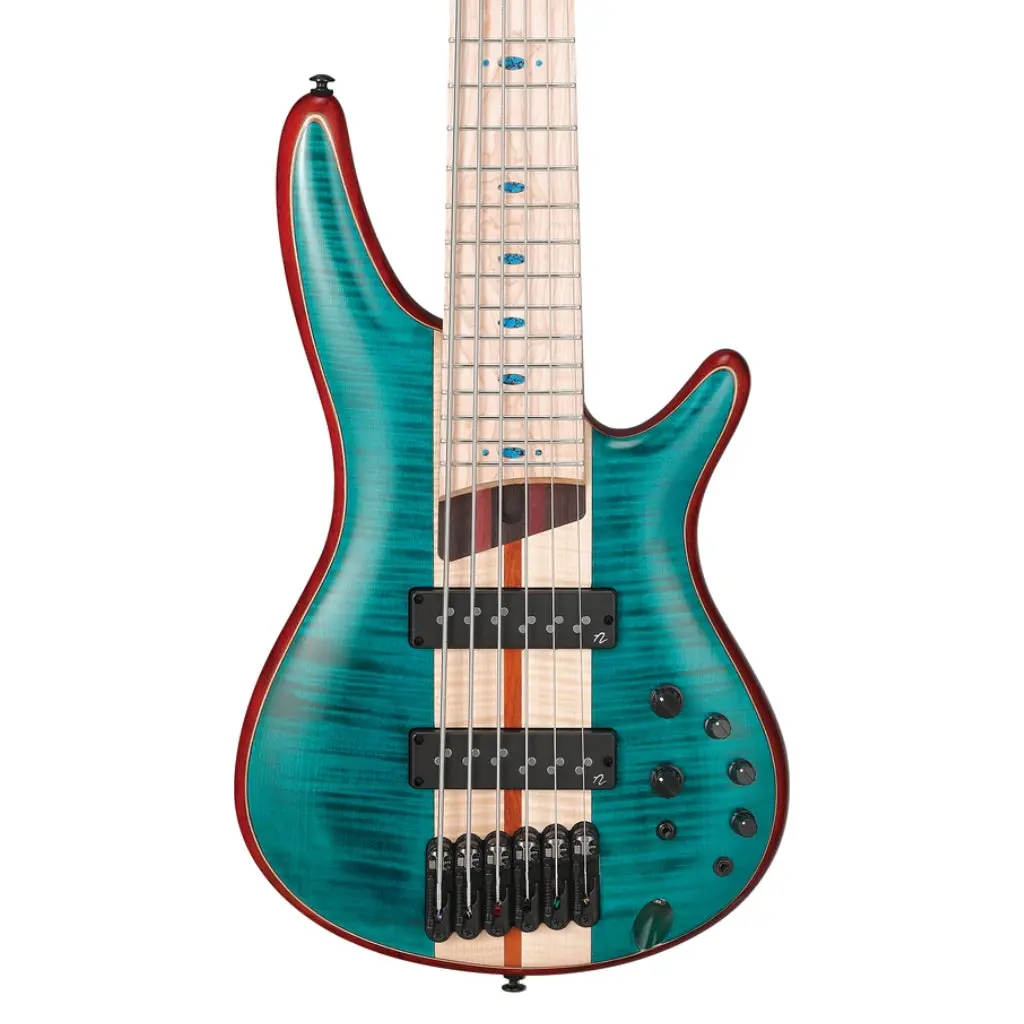 Ibanez Sr1426bcgl 6 String Electric Bass Guitar Caribbean Green Low Gloss 1