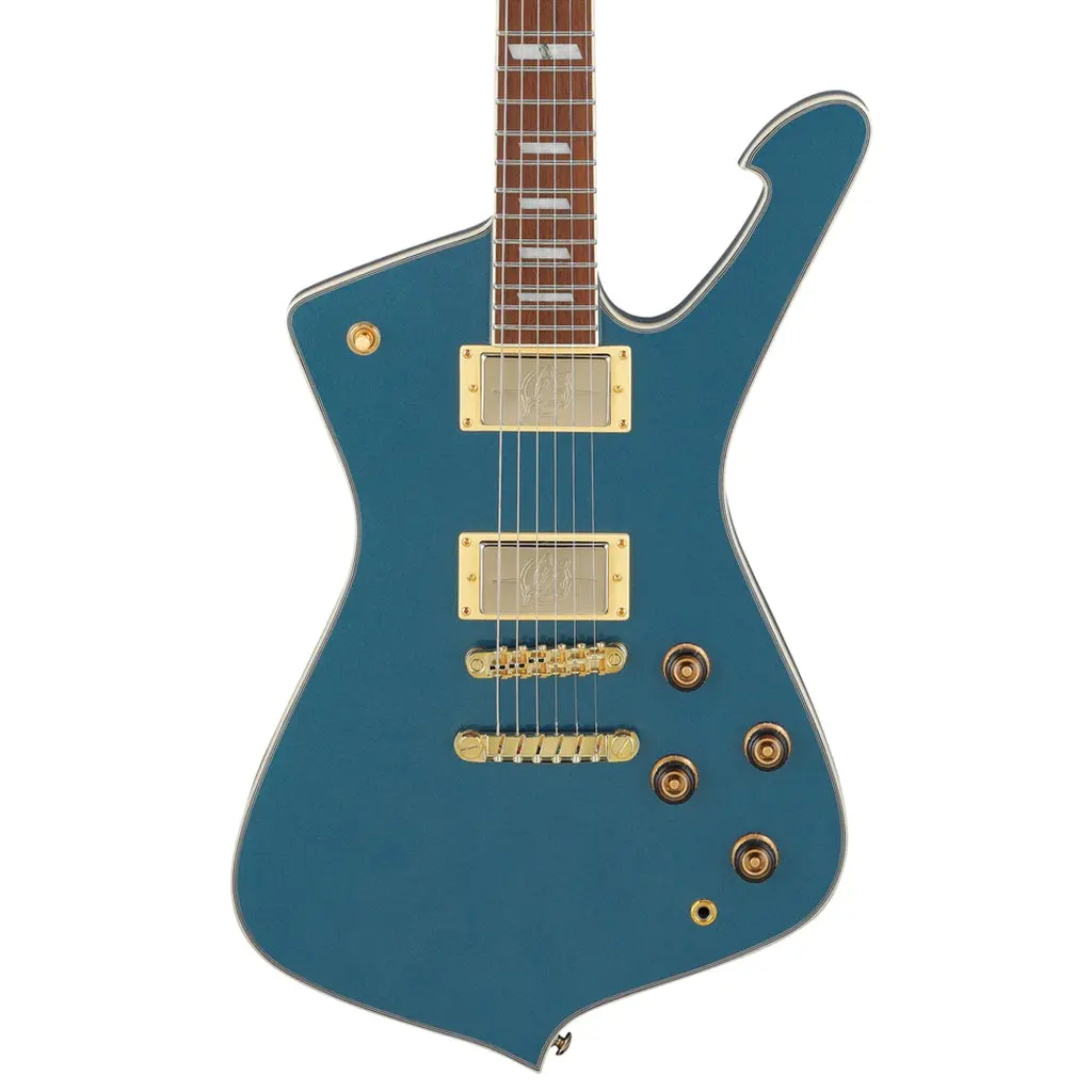 Ibanez Ic420abm Electric Guitar Antique Blue Metallic 1
