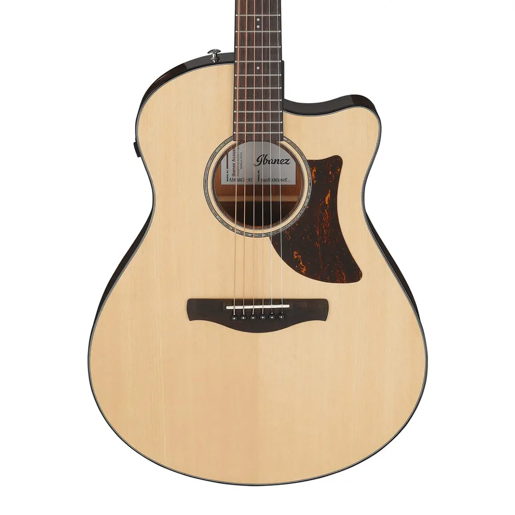 Ibanez Aam300ce Electro Acoustic Guitar Natural High Gloss 1