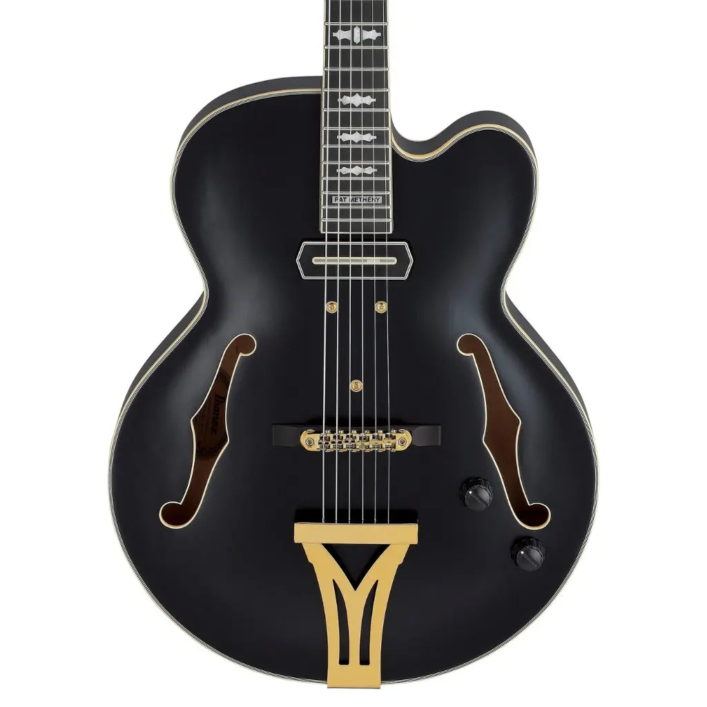 Ibanez Pm3c Pat Metheny Signature Electric Guitar - Black Low Gloss 1