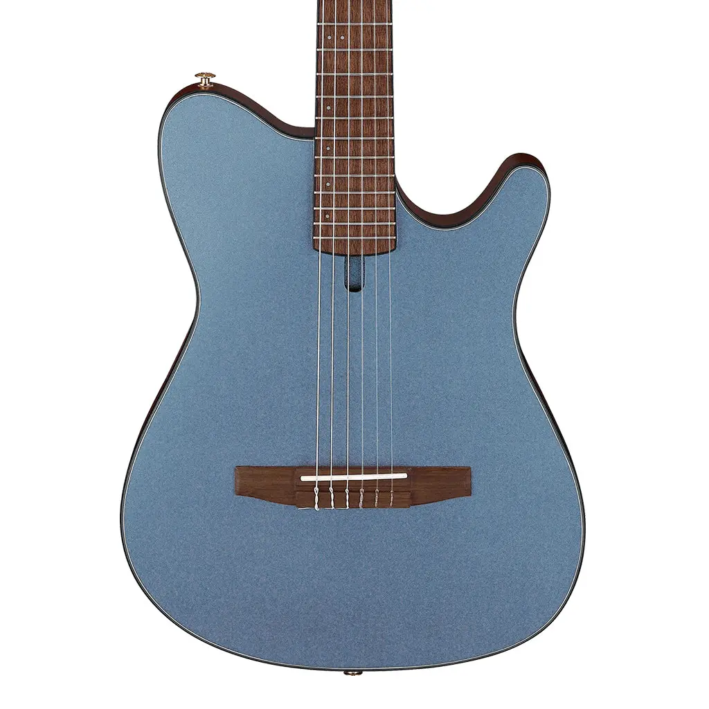 Ibanez Frh10n Indigo Metallic Flat Nylon String Guitar 1