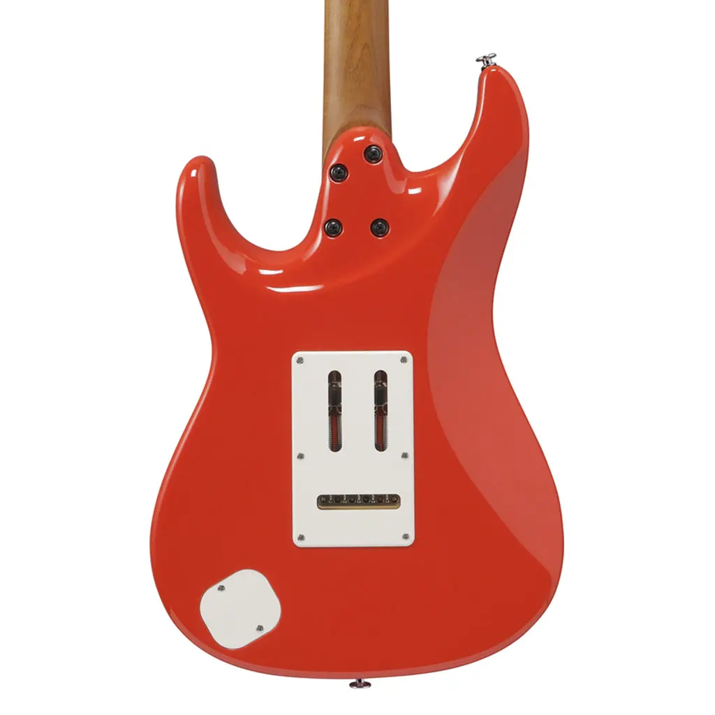 Ibanez Az2204nw Electric Guitar With Rosewood Fretboard And Case - Vermillion Red 2