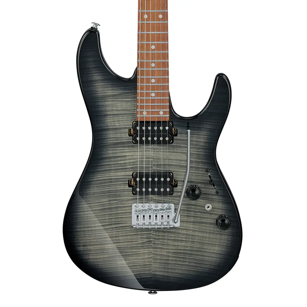 Ibanez Az24s1f Flamed Maple Top With Jatoba Fretboard - Transparent Black Sunburst 1