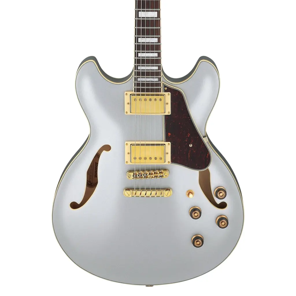 Ibanez As73g Electric Guitar - Moonstone Silver Flat 1