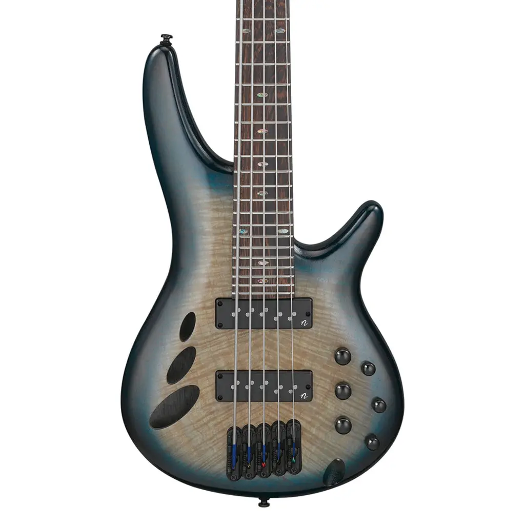 Ibanez Srd905 Cosmic Blue Starburst Low Gloss 5 String Electric Bass 1