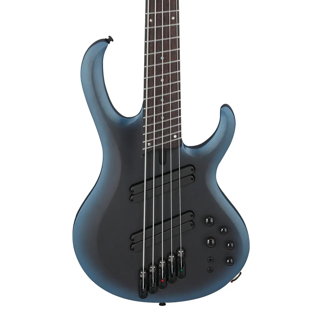 Ibanez Btb605ms Midnight Arctic Ocean Matte 5 String Electric Bass With Case 1
