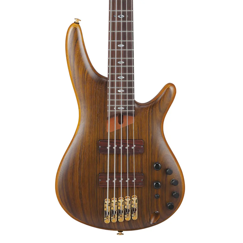 Ibanez Sr5505 5-String Bass Ovangkol Top With Rosewood Fretboard And Case - Mocha Flat 1