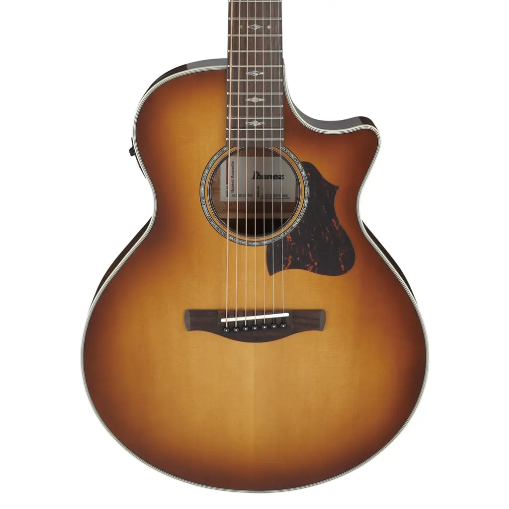 Ibanez Ae3007fmh 7-String Acoustic Guitar - Tobacco Edge Burst High Gloss 1