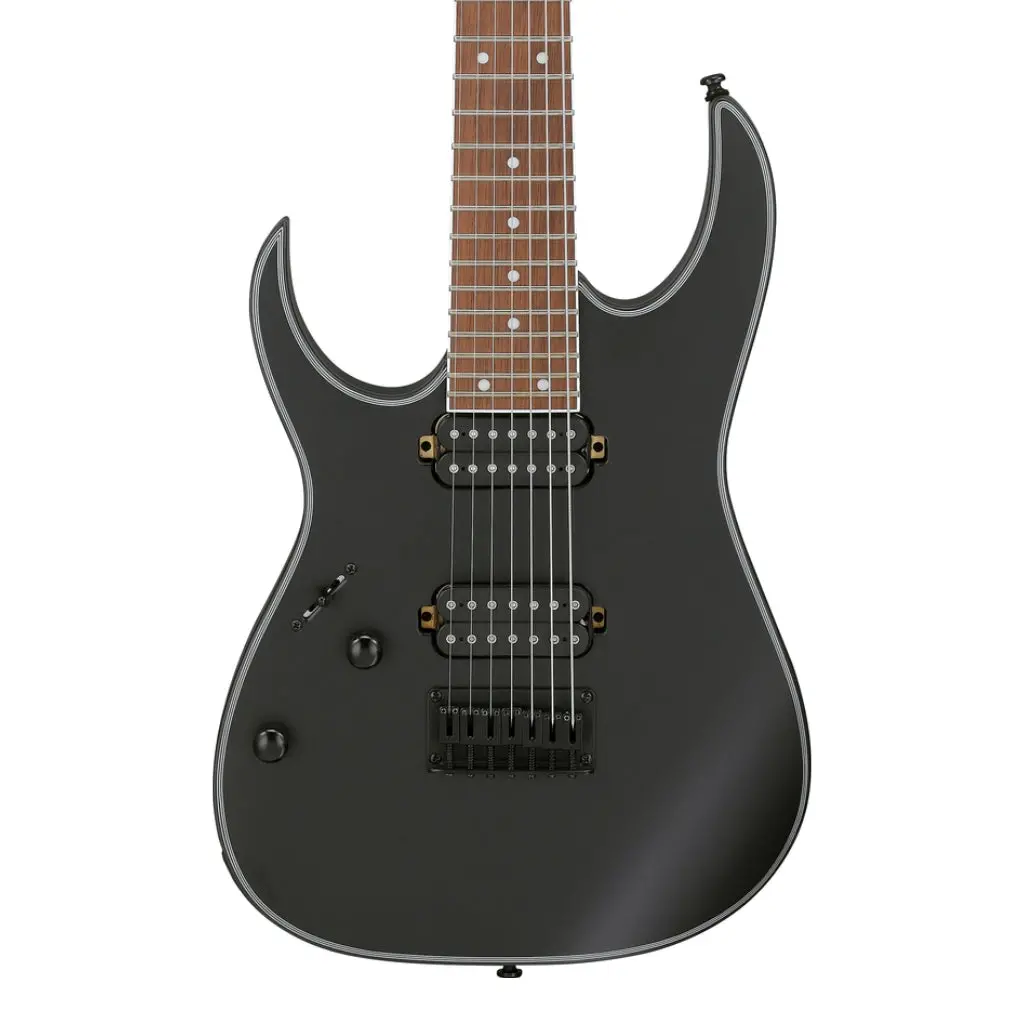 Ibanez Rg7421exl Left Handed 7-String Electric Guitar - Black Flat 1