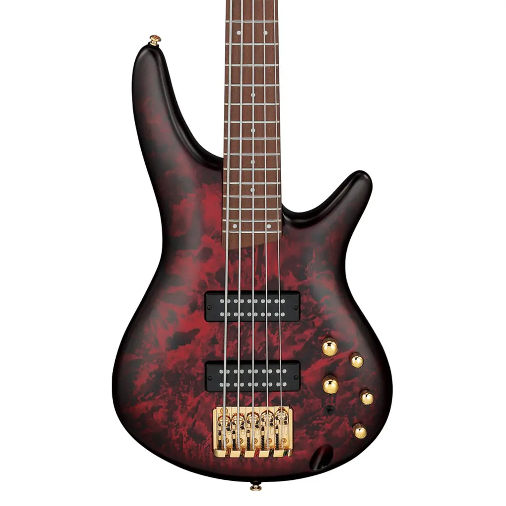 Ibanez Sr305edx Wine Red Frozen Matte 5 String Electric Bass 1