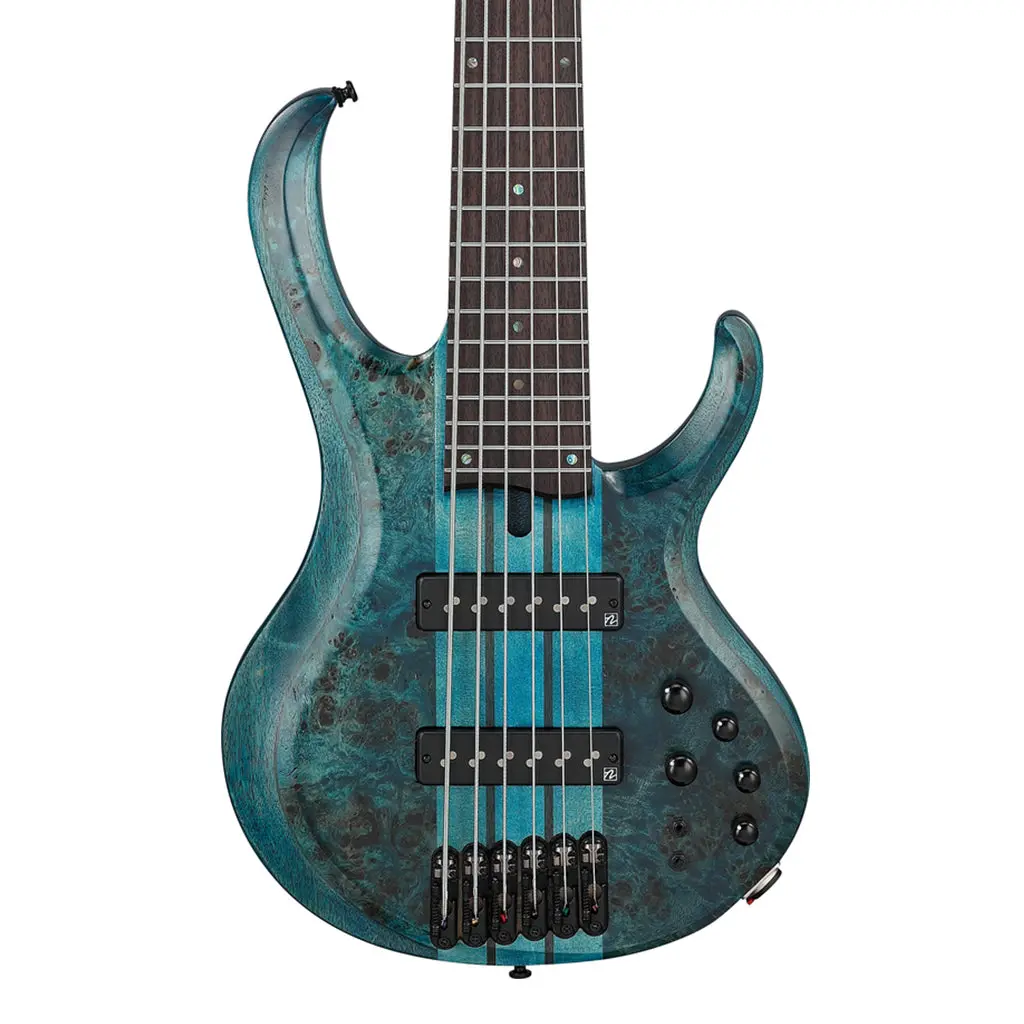 Ibanez Btb946 Cosmic Blue Low Gloss 6 String Electric Bass 1