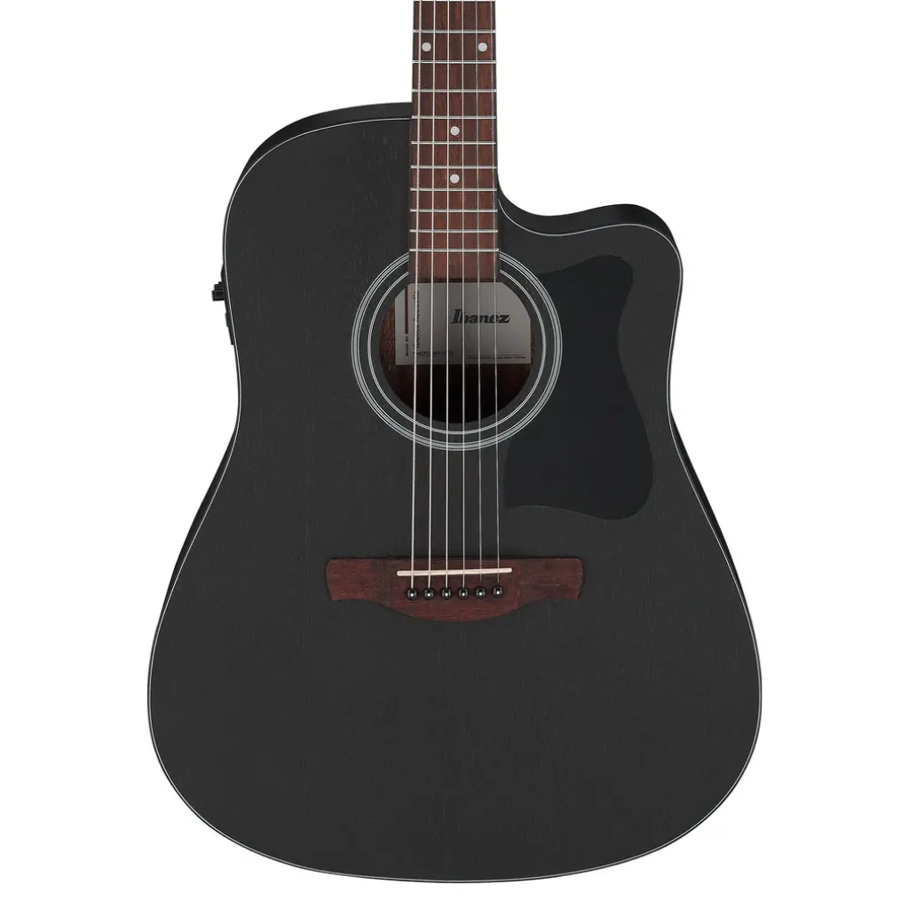 Ibanez Vc44ce Acoustic Guitar - Open Pore Weathered Black 1