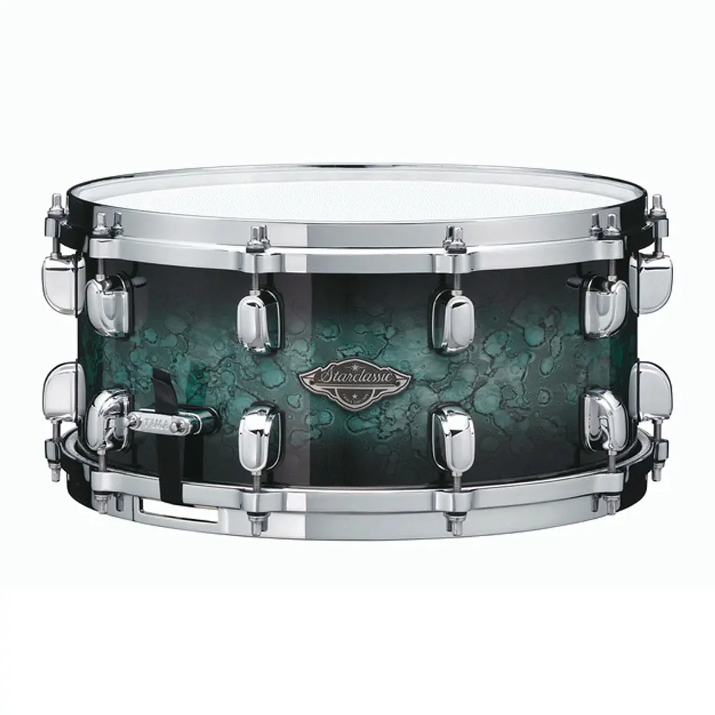 Tama Mbss65 Starclassic Performer Maple/Birch 14"X6.5" Snare Drum - Molten Steel Blue Burst 1