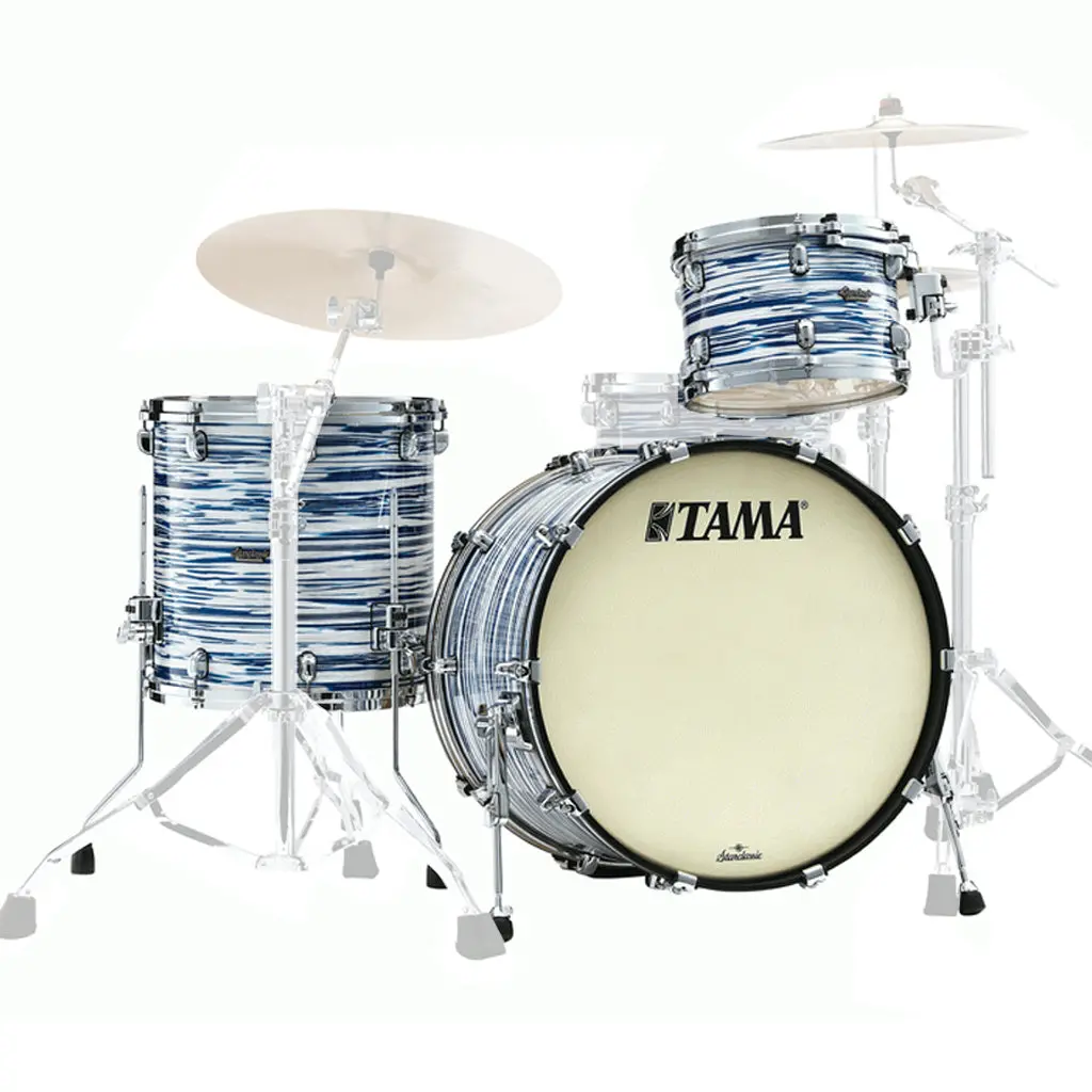 Tama Mr32czs Starclassic Maple 3-Piece Shell Kit - Blue And White Oyster 1
