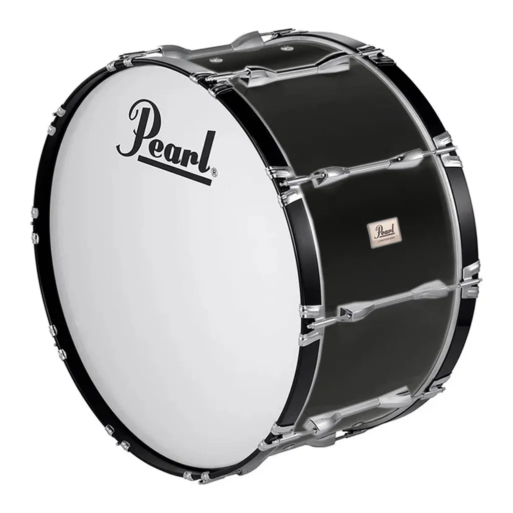 Pearl Competitor Marching Bass Drum 22 X 14 - Midnight Black 1