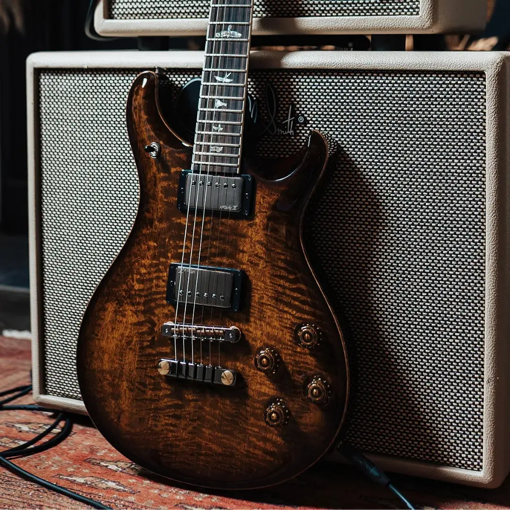 Prs Mccarty 594 Limited Edition Mango Top Electric Guitar - Black Gold Burst 1