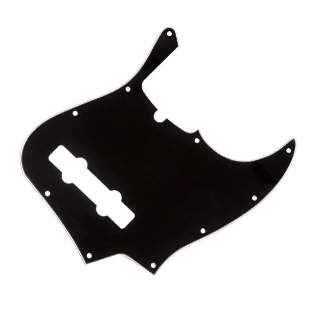 Fender - Pickguard, 5-String Jazz Bass®, 10-Hole Mount, Black, 3-Ply 1