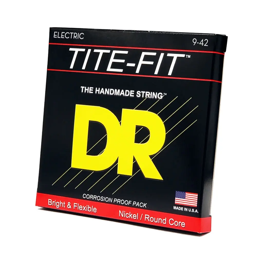Dr Tite-Fit Nickel Plated Electric Guitar Strings - Light 9-42 1