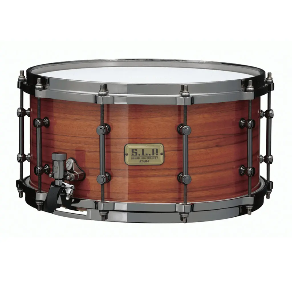 Tama Lgm147 Slp G-Maple Snare Drum - Gloss Tangerine Zebrawood 1