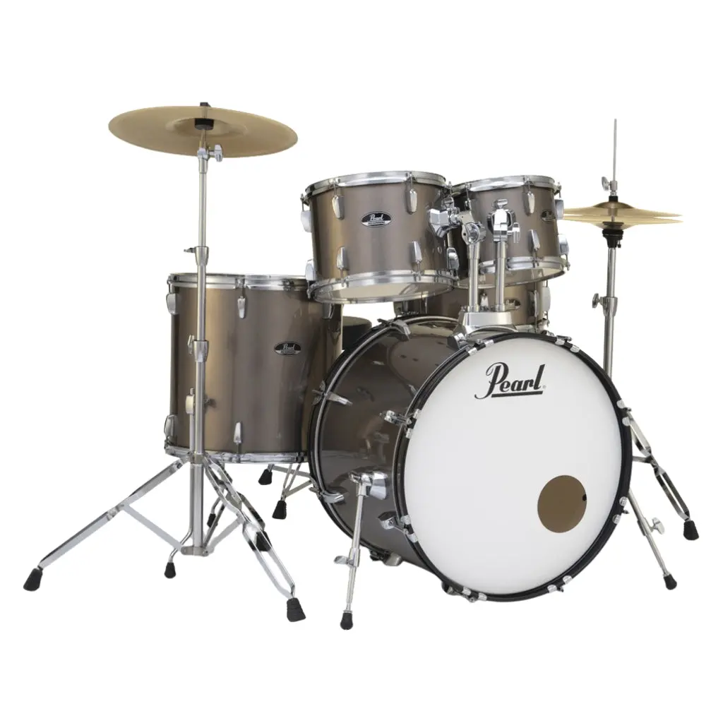 Pearl Roadshow 22" 5Pc Drum Kit Package With Cymbals - Bronze Metallic 1